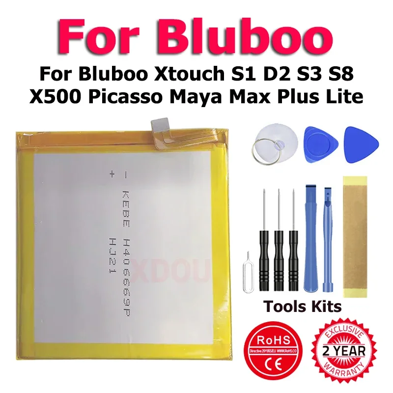 

BlubooS1 BlubooS3 BlubooD2 BlubooS8 Picasso BlubooS8Plus Battery For Bluboo Xtouch S1 D2 S3 S8 X500 Picasso Maya Max Plus Lite