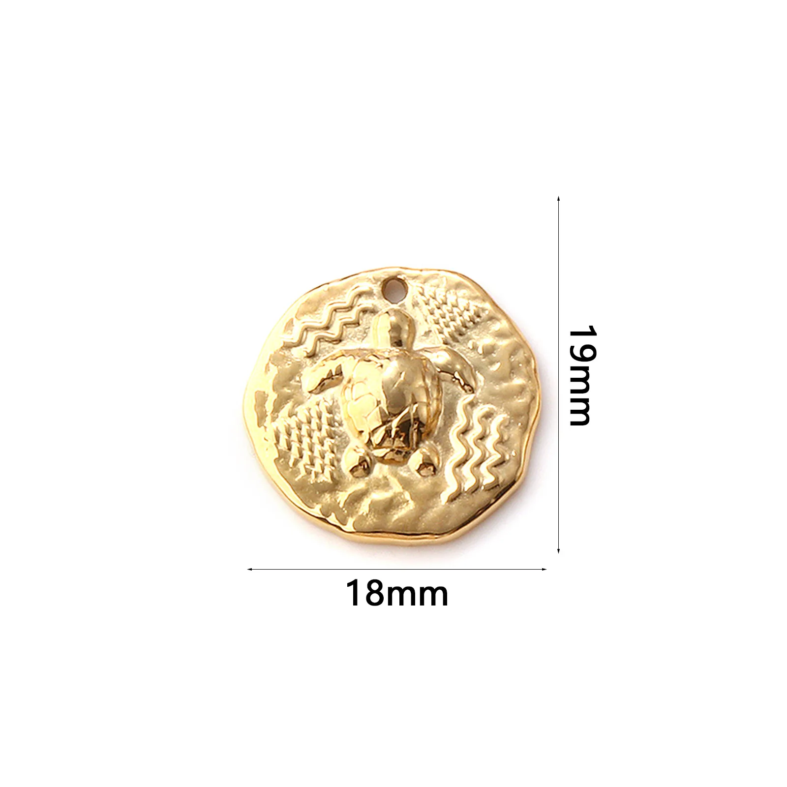 1 Stück 304 Edelstahl Ozean Schmuck Charms 18 Karat vergoldet Krabbe Fisch Garnelen Seestern Anhänger für DIY Halskette Schlüsselanhänger – Detail 16