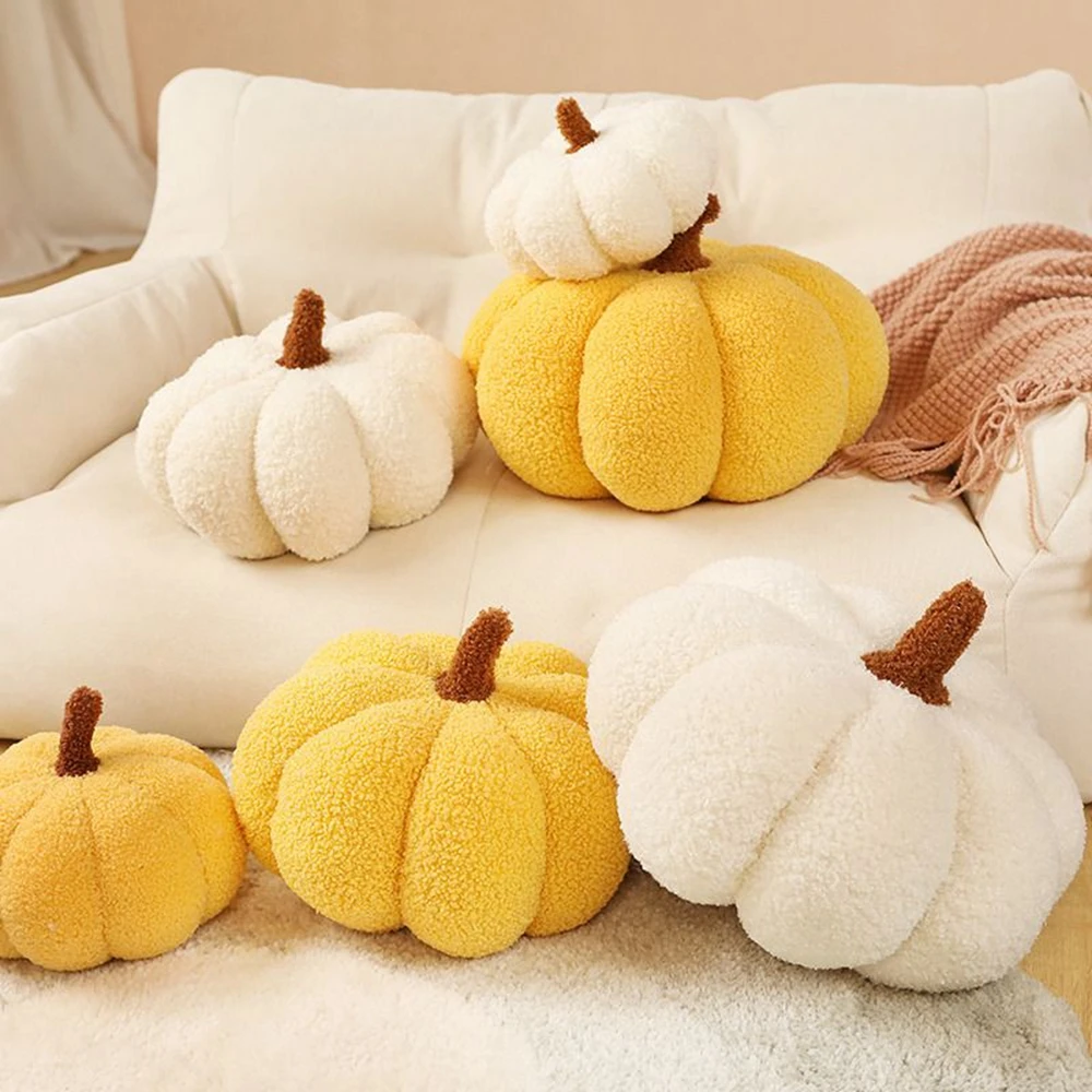 18CM Kreatives Kürbis-Plüschtier für Zuhause, Wohnzimmer-Sofa-Dekoration, Kissen mit Partikeln, Plüsch-Kürbispuppe, Halloween-Verkleidung – Detail 11