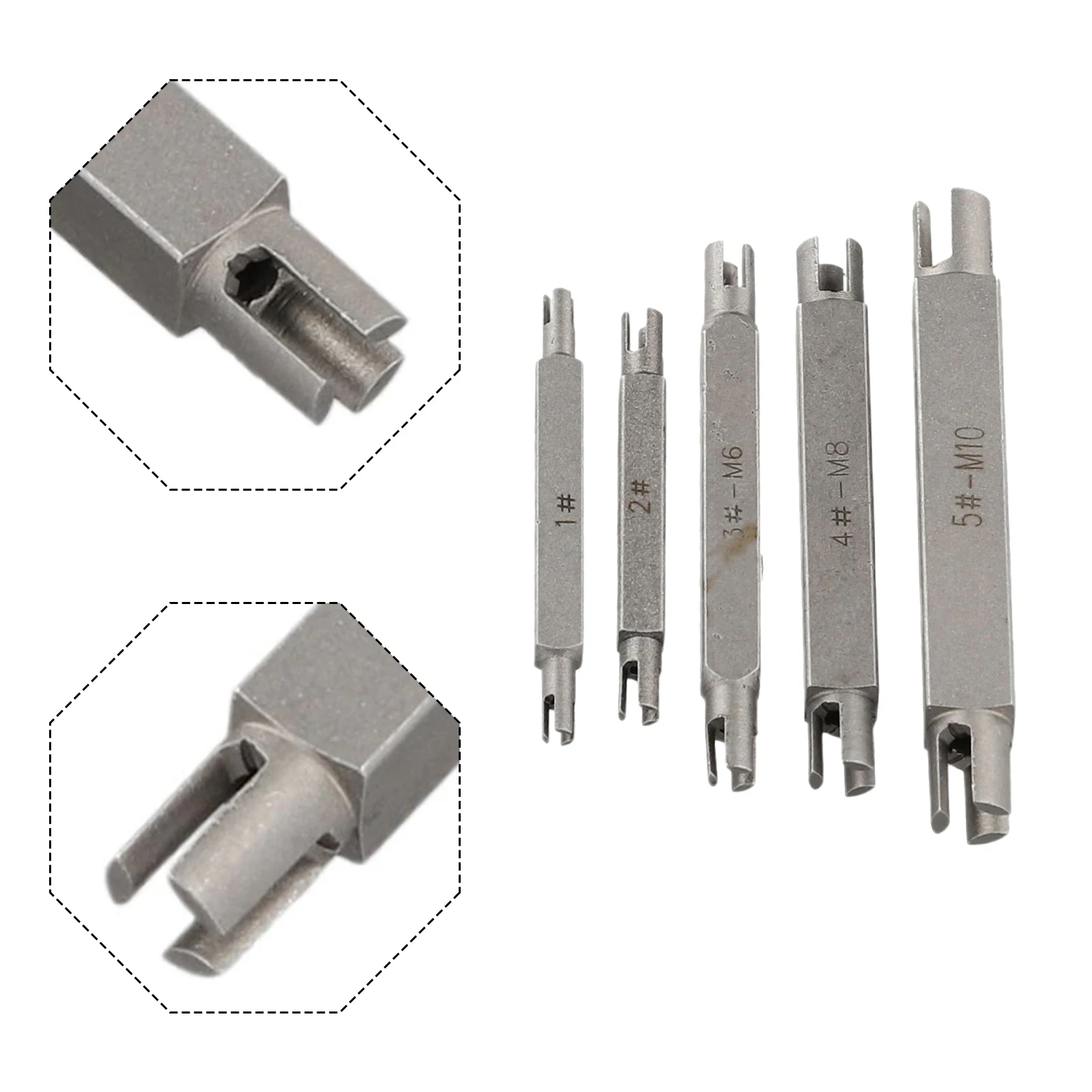 Eenvoudige kapotte kop kranen extractie, schroef tap extractor set, breed scala van (M4 M22), 1 stuk (5