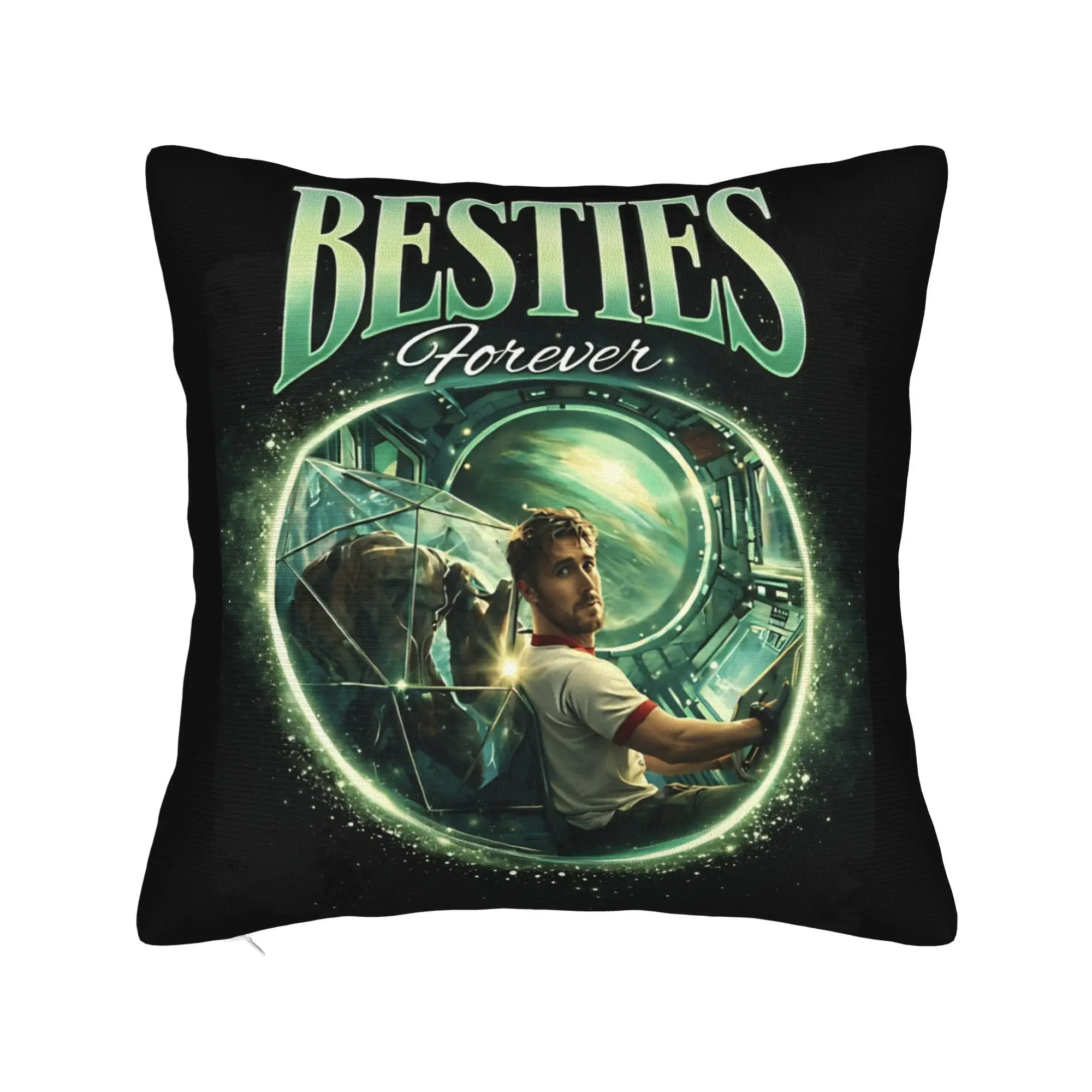 Custom Kawaii Pillow Cover for Living Room Chair - Project Hail Mary Design Featuring Rocky Ball