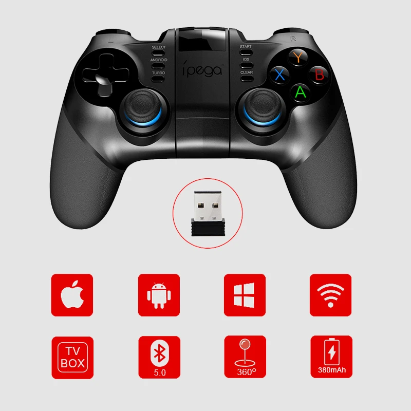 Ipega 9076 Pg-9076 Gamepad Game Pad Controller Mobile Bluetooth Trigger Joystick Android Cell Smart Phone Box Pc Ps3 Vr - Gamepads - AliExpress