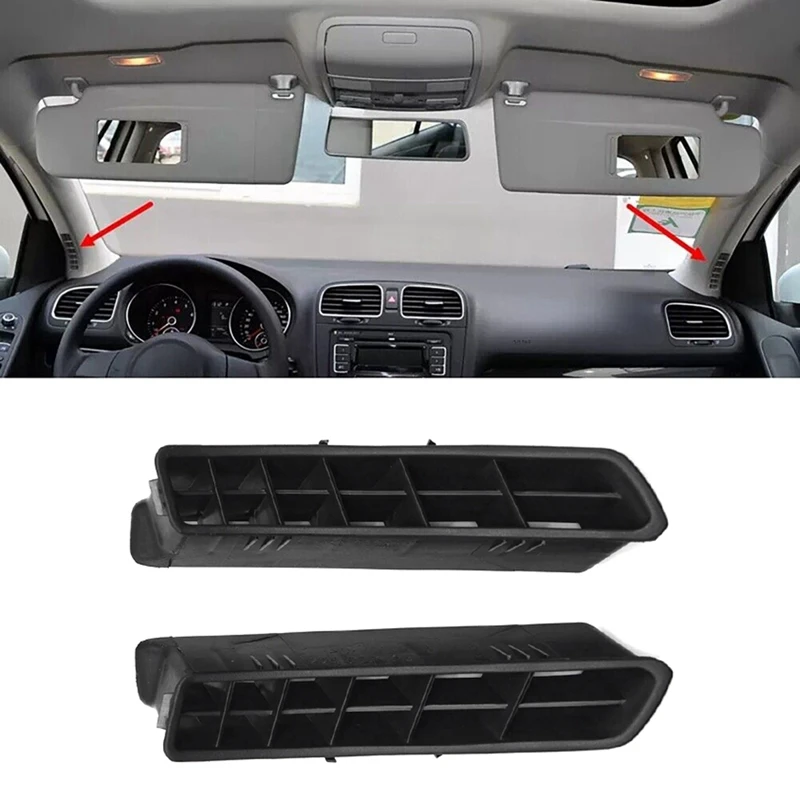 폭스바겐 골프 6 GTI 골프 MK6 2009-2014 교체용 A-필러 공기 배출구, 전면 창문 에어컨 통풍구, 1 쌍