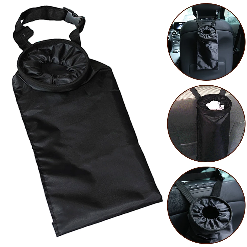 Car Trash Can Car Trash Bag Car Dustbin Garbage Bag Dust Seat Back Storage Rubbish Bin Box Sundries Holder Organizer Pocket Bags Trash Can Car Accessories