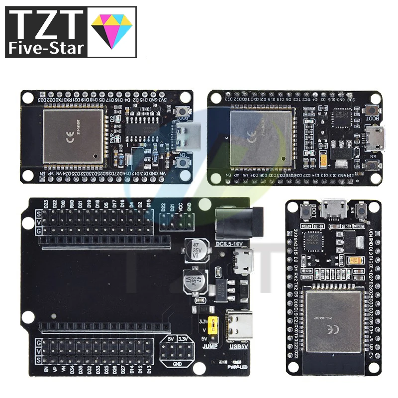 รูปสินค้า บอร์ดพัฒนาโปรเจกต์ IoT ด้วย ESP32 หน่วยความจำสูง