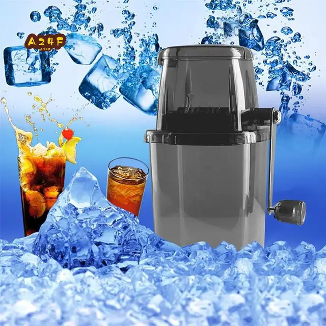 A24F-Household Manual Ice Crusher Transparent Multi-Purpose Hand Shaved Ice Machine, Shaved Ice Machine 1