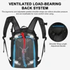 Travel Ski Boot Bag Backpack 50L Large Capacity Waterproof for Snowboard Boots Helmet Goggles Hang Skis Dry Wet Separation 5