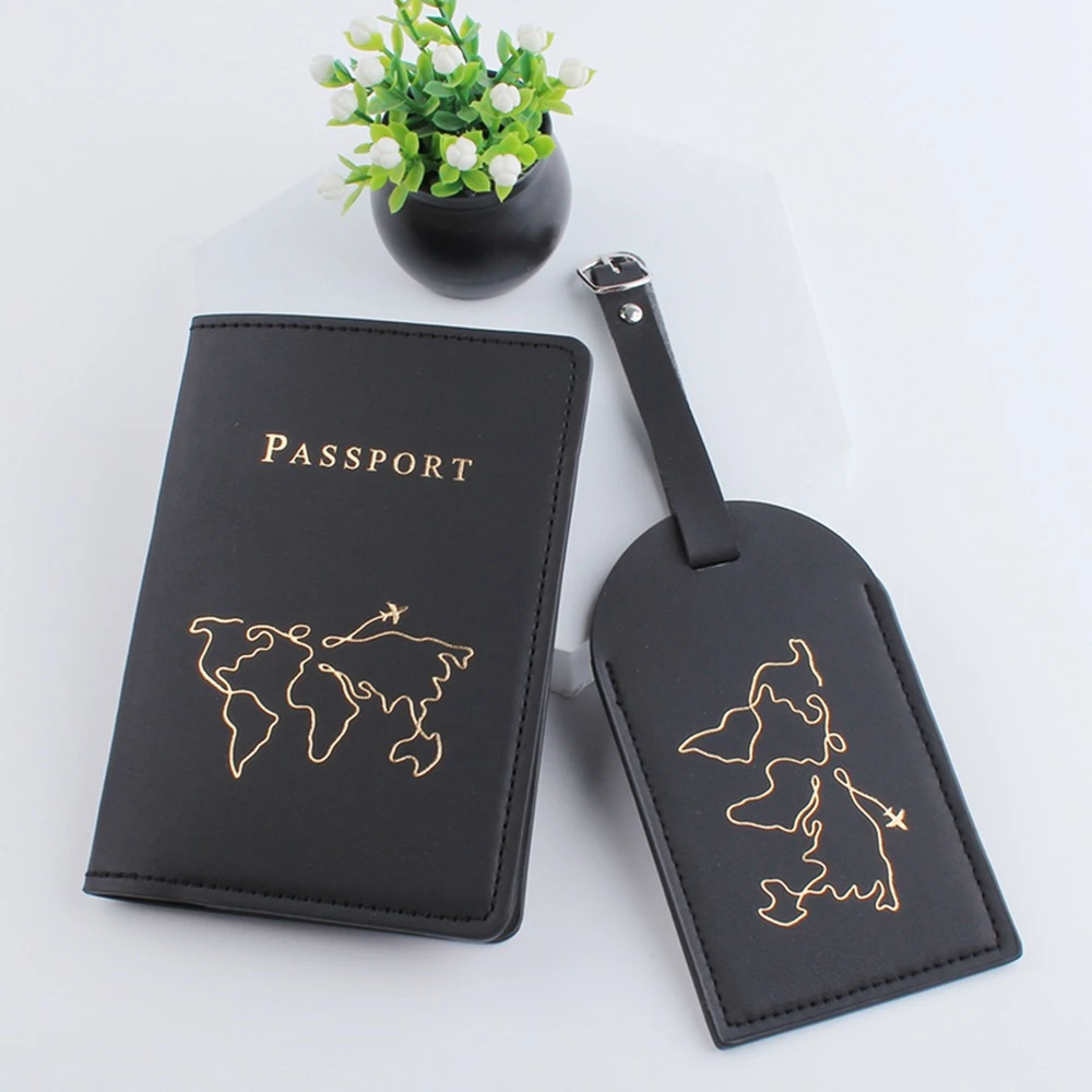 Map Passport Cover Luggage Tag
