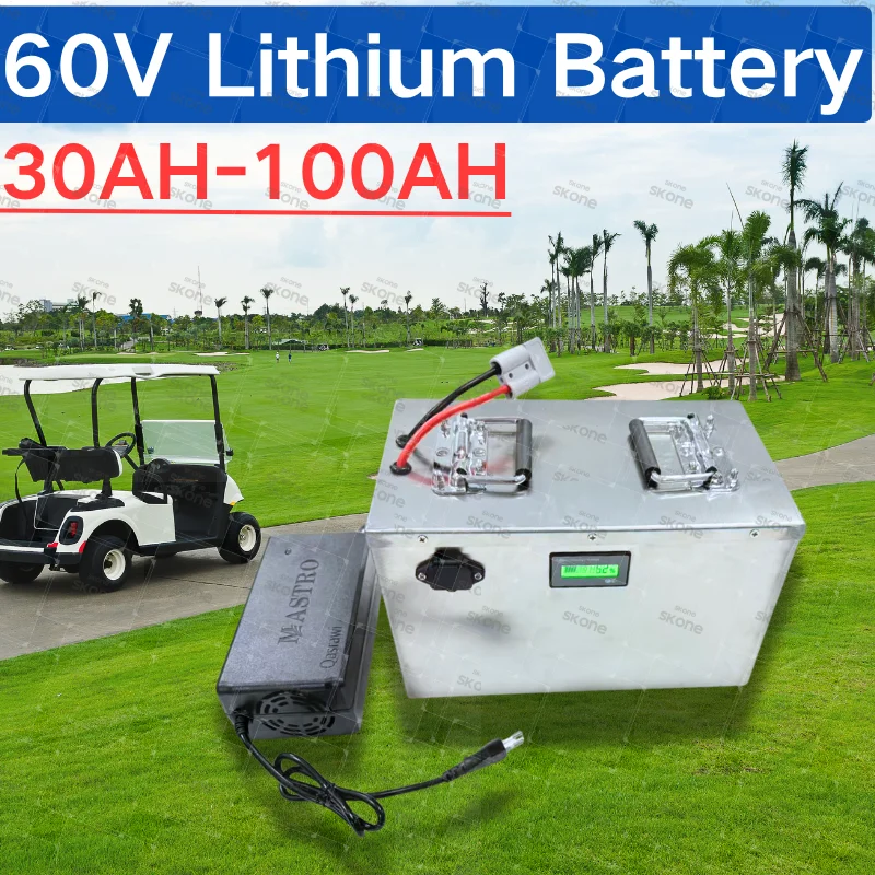 60V Rechargeable Power System with Charger for Backup Energy Storage