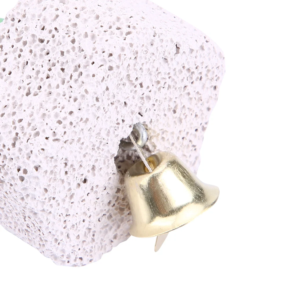 Parrot Grinding Stone Parrot Bird Teeth Grinding Stone Mouth Molar Cage Hamster Chinchilla Hanging String Chewing