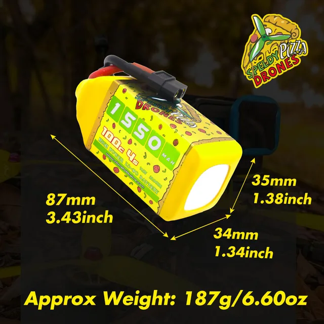 2/4PCS CNHL 4S 14.8V Lipo Battery 1100mAh 1200mAh 1300mAh 1500mAh 1550mAh 100C With XT60 Plug For FPV Airplane Drone Quadcopter 6