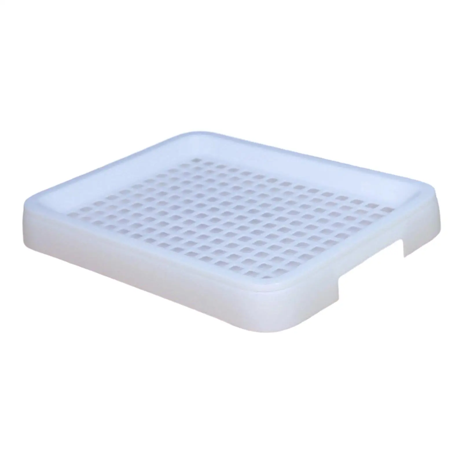 Rabbit Litter Tray Rabbit Toilet Portable with Grate Double Layer Guinea Pig Litter Pan Bunny Potty for Small Animals Ferrets
