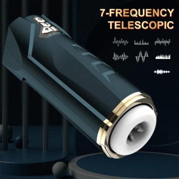 Automatic Male Masturbator Telescopic Heating Masturbator Cup Interactive Voice Real Vagina Pussy Masturbator Sex Toys For Men 2