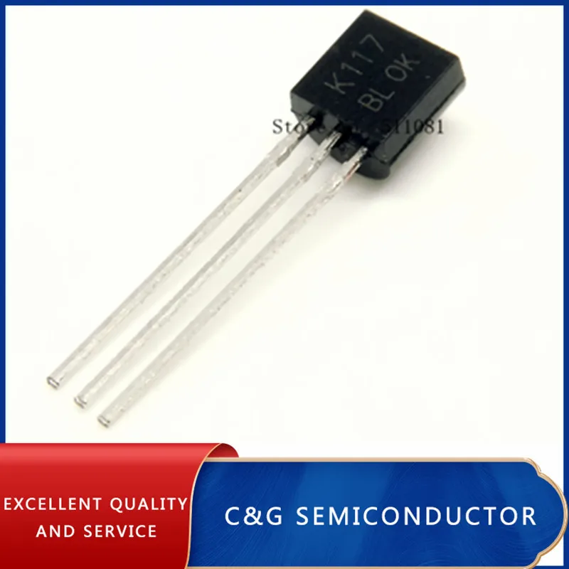 100pcs K117 2sk117 2sk117bl To92 Field Effect Transistor Silicon