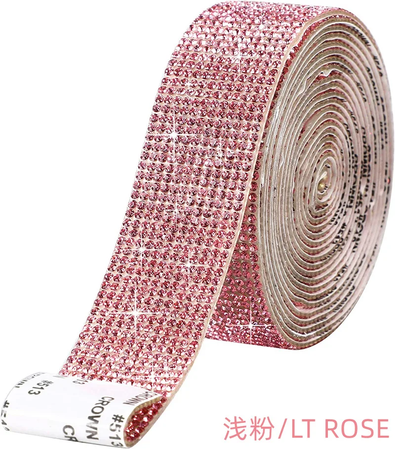 Self-Adhesive Crystal Rhinestone Ribbon for DIY Crafts and Decorations