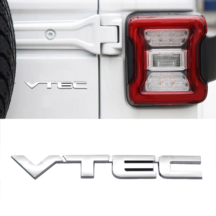 Abs Car Emblem Body Sticker Decalcomania Decorazione Per Vtec Logo Honda Civic City Odyssey Rs150 C70 Ex5 Jade Insight Elysion Crz