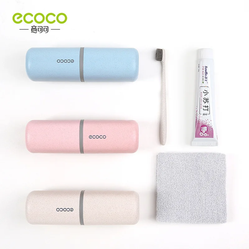 

Ecoco Portable Travel Wash Cup Set Storage Box Toothpaste Shampoo Storage Multifunction Outdoor Toiletries Kit Mouthwash Cups