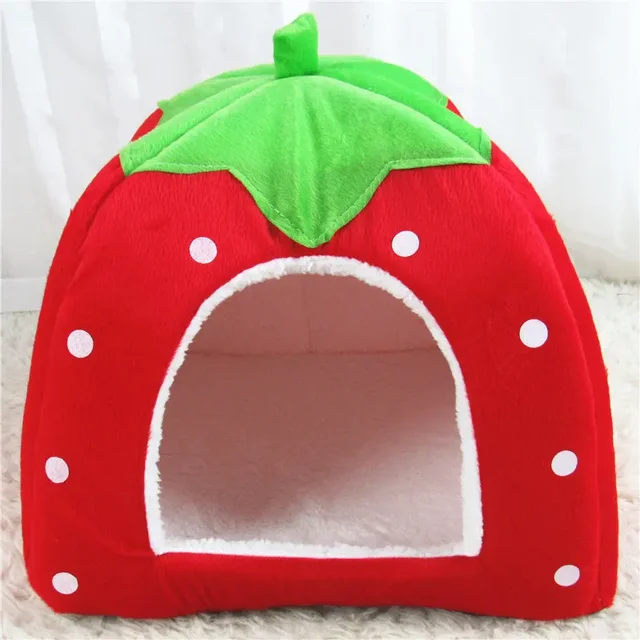Strawberry Shape Cat Bed House Kennel Nest Sleeping Bag Puppy Pet For Small Dogs Sofa Mat Cushion Cat Pet Supplies Cama Gato Strawberry Shape Cat Bed House Kennel Nest Sleeping Bag Puppy Pet For Small Dogs Sofa Mat Cushion Cat Pet Supplies Cama Gato