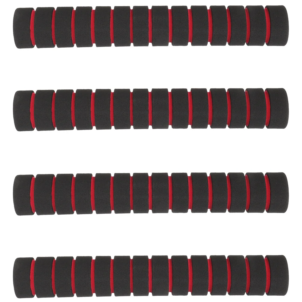 

2 Pairs Kayak Paddle Hand Grips Rod Protector Anti-slip Cover for Sponge Handlebar Shaft Comfortable Red