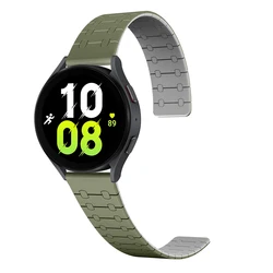 Magnetic Silicone Smartwatch Band - 22mm Strap - Gear S3 Classic (Green)