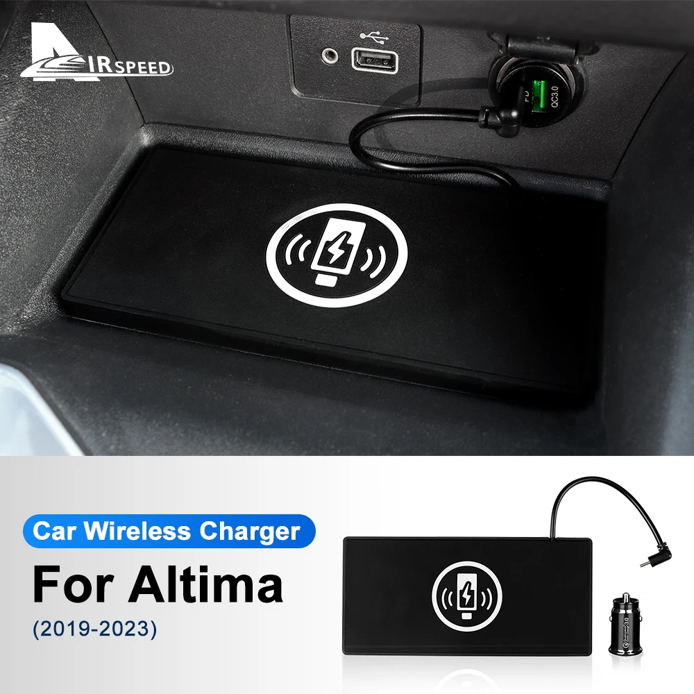 Mobile Phone Fast Wireless Charger For Nissan Teana Altima L34 SR 6th