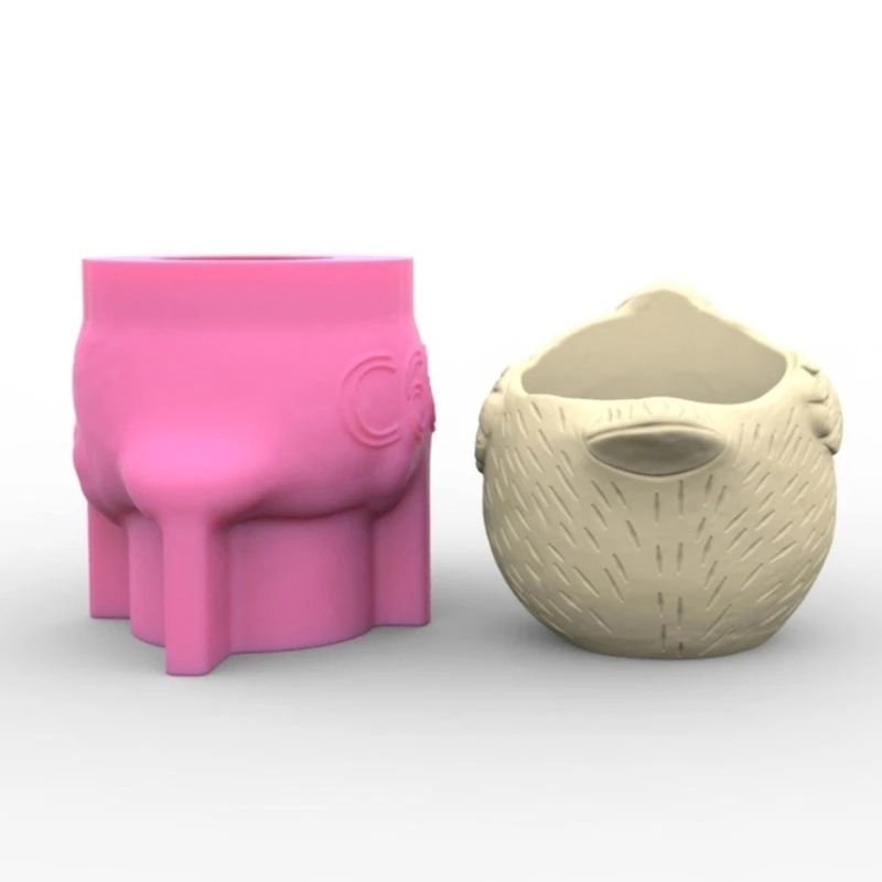 MXME Flower Pots Mold Silicone Concrete Mold Silicone Vase Moulds for Crafting Concrete Succulent Planter