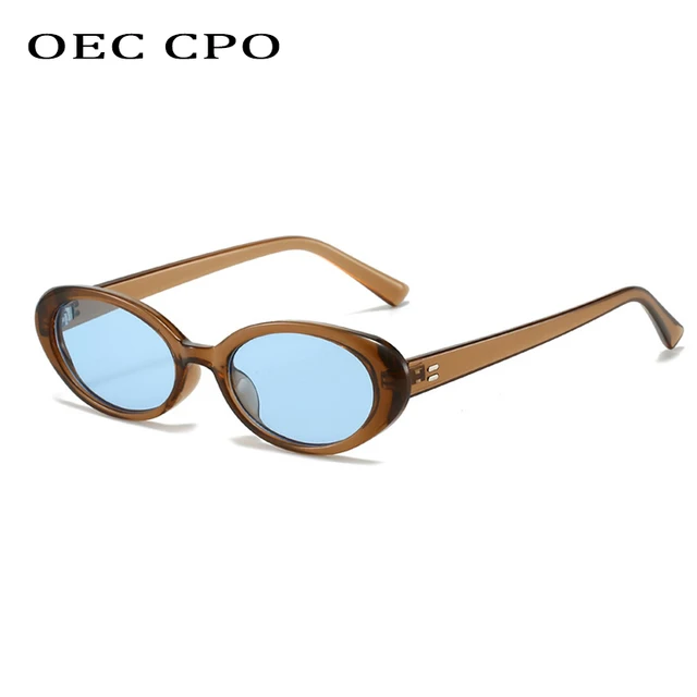 Lunettes de soleil ovales rétro Vintage pour femmes et hommes, rondes de styliste, UV400, Style Punk, de luxe, Oculus, 2024 1