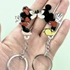 Acrylic Refrigerator Magnet Couple Keychain Hanger Cartoon Key Holder House Key Ring Pendant Anti-Lost Hanger Entry Home Decor 6