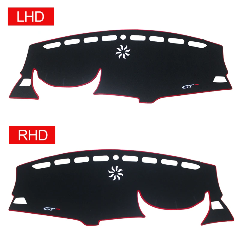 Car Dashboard Cover Mat Avoid Light Pads Anti-UV Carpets For Peugeot 3008 5008 GT Hybrid