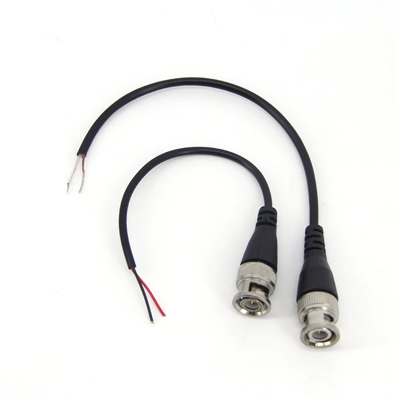 2 typy złącza męskie BNC Q9 złącza zasilania kabel pigtailowy BNC przewód koncentryczny sygnał wideo