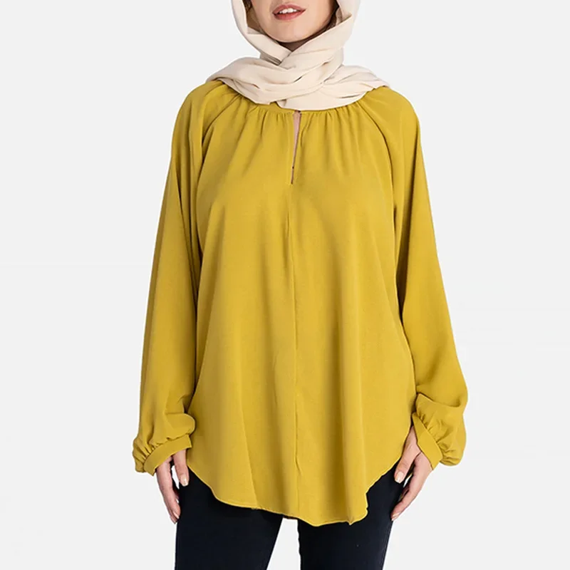 

Elegant Women Autumn Office Lady Solid Tops Casual Long Sleeve Blouse Loose Work Blusas Female Tunic Shirt Oversized 2023