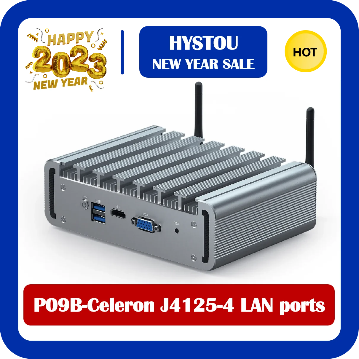 

HYSTOU лучший Celeron J4125 4 LAN Sense брандмауэр VPN безвентиляторный промышленный мини-бокс ПК 260 Pin DDR4L предустановленный Windows 10 Pro