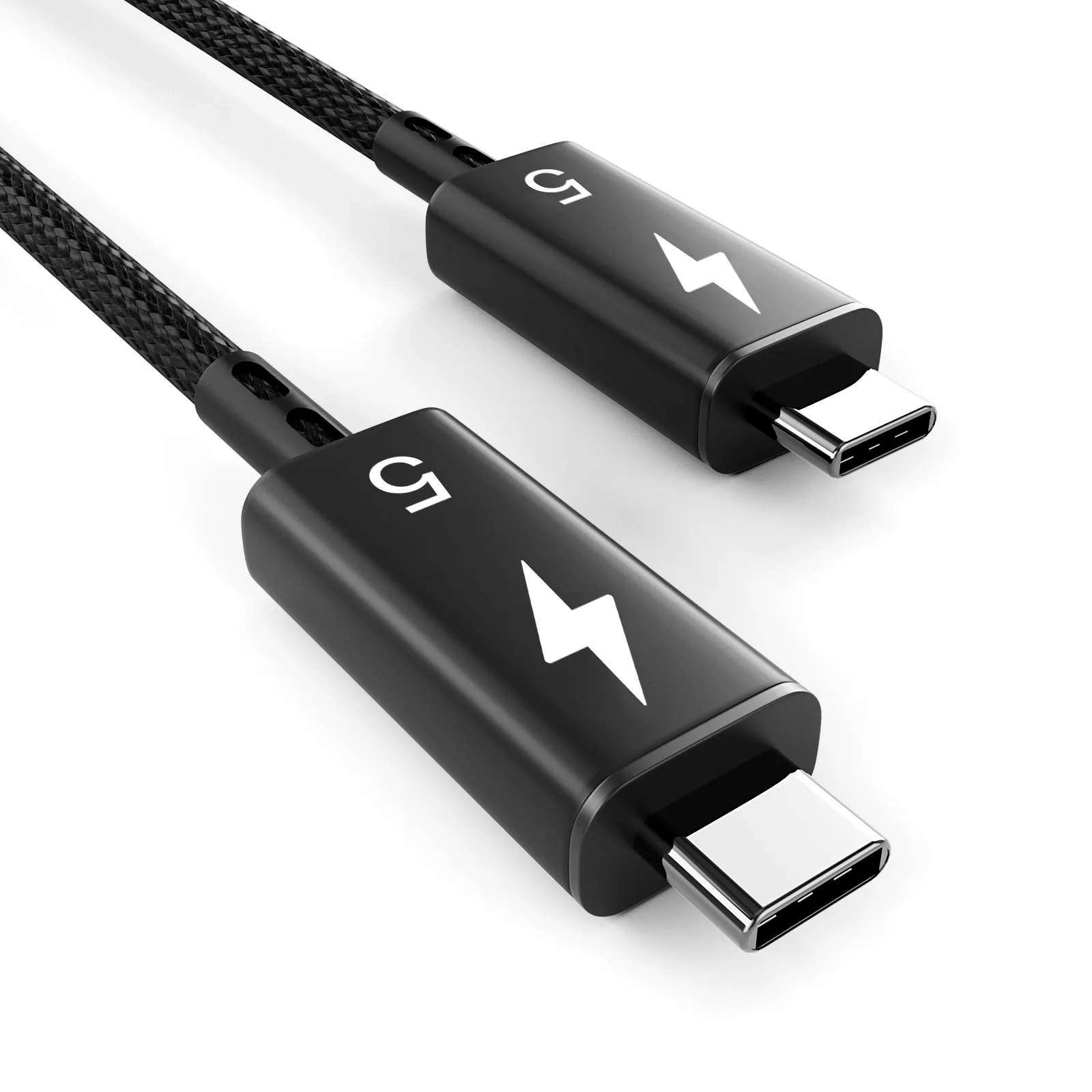 120Gbps 썬더볼트 5 데이터 케이블 PD 240W 8K60Hz 썬더볼트 4 USB4 호환, 모든 기능 지원, 고속 전송, 고속 충전