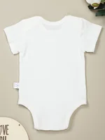 My Aunt Says I'm Perfect Fun Baby Girl Clothes 100% Cotton Onesies Simple Harajuku Summer Versatile Newborn Boy Bodysuits 2