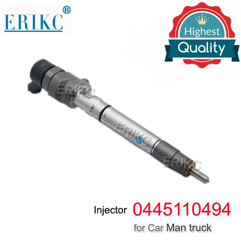 

ERIKC 0445 110 494 Форсунка для впрыска дизельного топлива с общей топливной магистралью 0 445 110 494, оригинальная масляная Форсунка 0445110494 для Bosch MWM