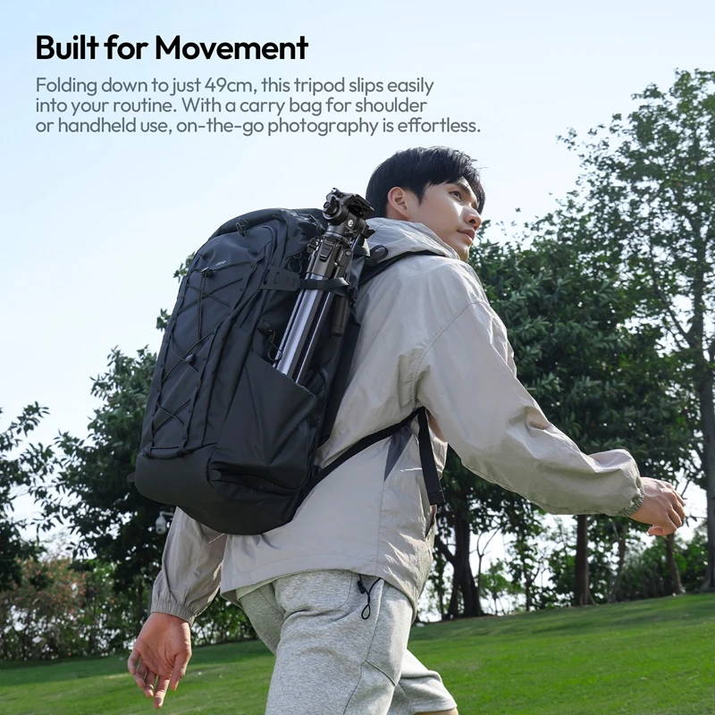 Ulanzi OMBRA Video II Travel Tripod suit for Arca F38 Quick-Release with Carry Bag 5-Section Leg for Camera Outdoor Travel Shots