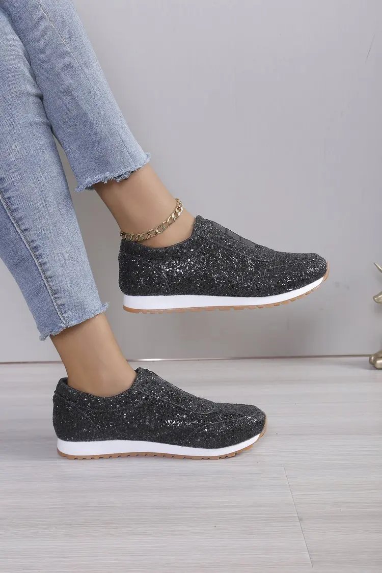 Bequeme Goldene Leichte Walking Toning Schuhe Für Damen_voghion.com