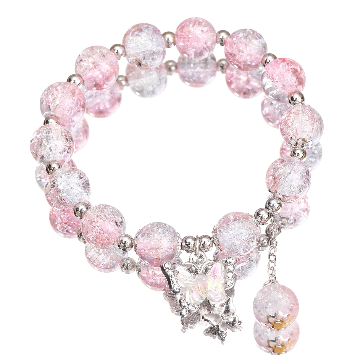 Elegant Butterfly Beaded Bracelet - Charming Jewelry Gift