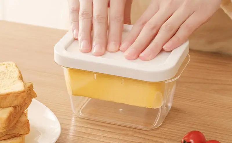 

Butter Slicer Cutter Cheese Storage Box With Lid Refrigerator Crisper Sealed Butter Keeper Container Kitchen Gadget tools