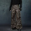 LUZHEN 2025 New High Quality Street Locomotive Leather Jacket Men's Fashion Original Loose Straight Casual Pants Niche LZ8472 5
