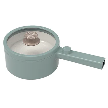 휴대용 논스틱 전기 냄비 요리, 1.5L 라면 쿠커, 다기능 국수 냄비, 소스팬