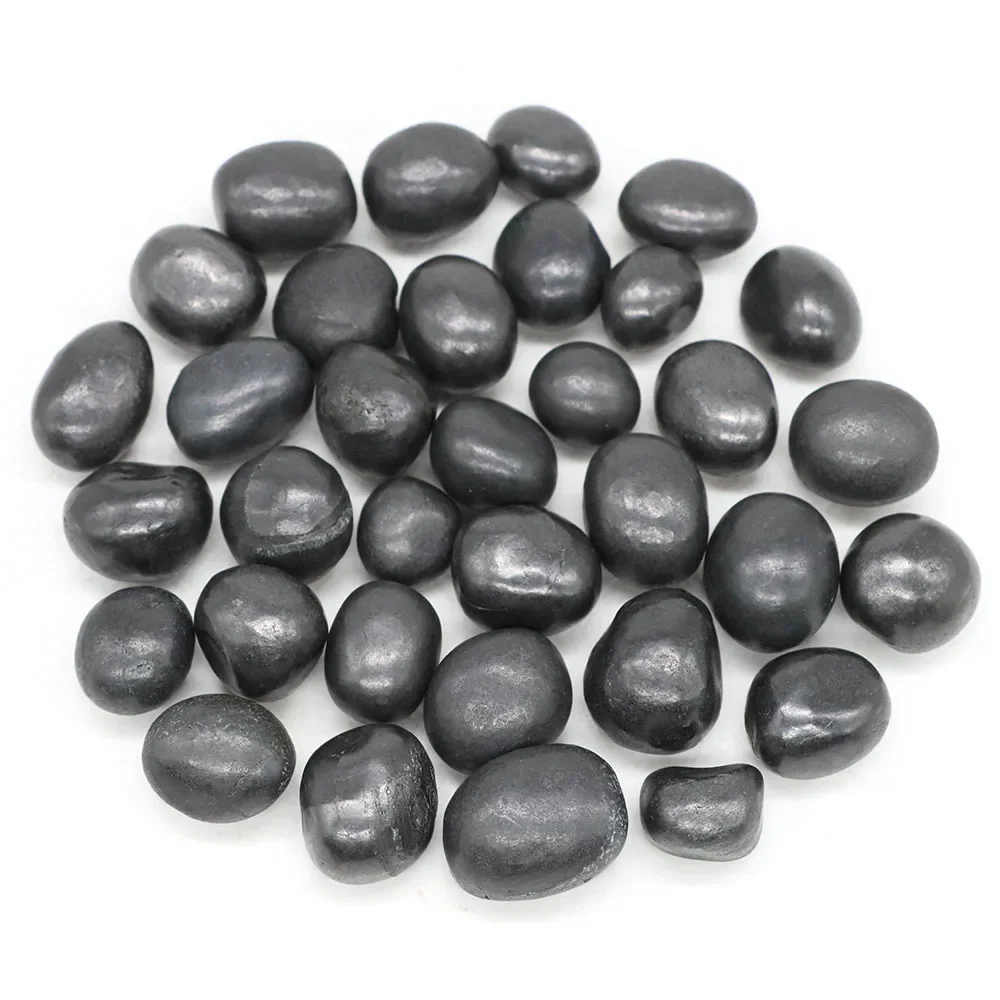 Natural Shungite Tumbled Stones for Water Cleaner Reiki Healing Crystal Energy Quartz Mineral Gemstone Home Aquarium Decoration tumbled stones,healing stones