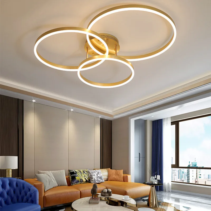 Nordic Creative Round Ceiling Pendant Chandeliers Bedroom Living Room Lamps Coffee Lustre Home Appliance Decoration Lights
