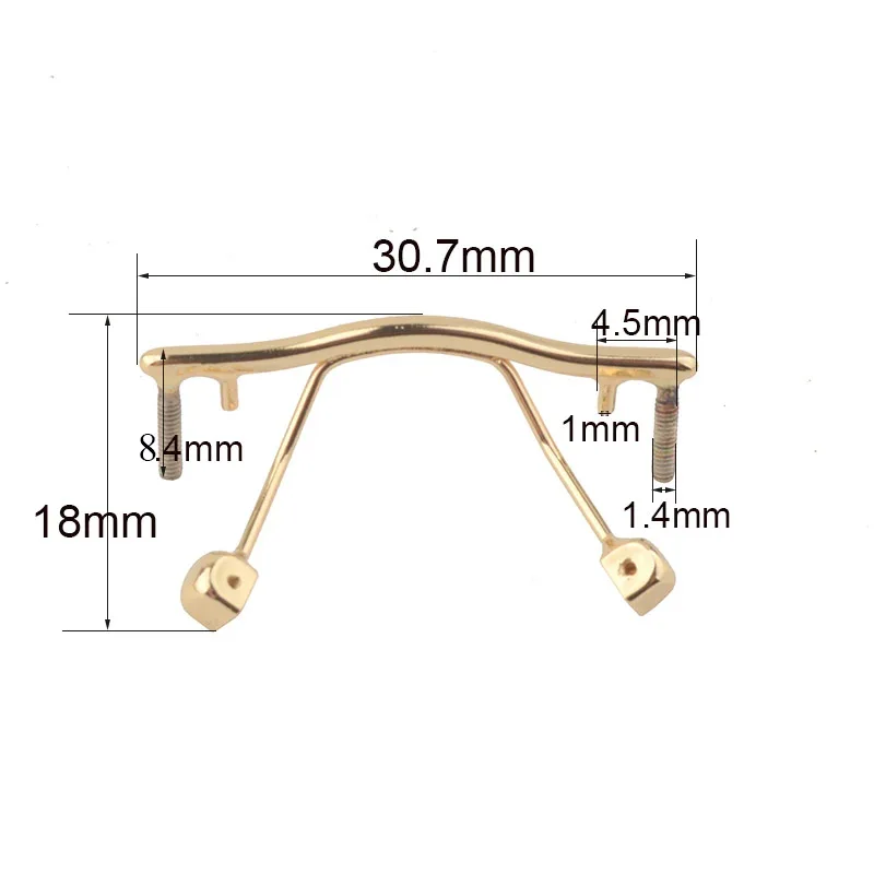 10pcs/lot eyewear bridge replacement for rimless frame,stainless steel reading glasses eyewear nose bridges repair 2