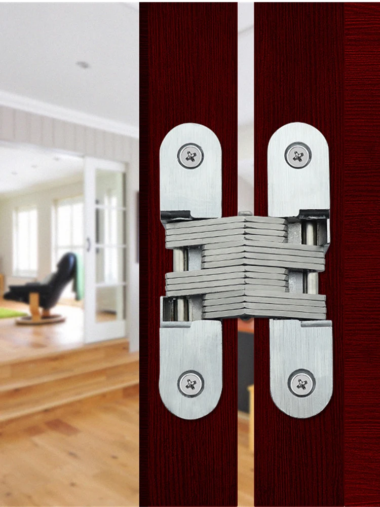 Description Picture 4 of itemCross Hinge High-quality Stainless Steel 180 Degree Concealed Hinge Folding Door Hinge Invisible Hinge 경첩 힌지 Bisagras Visagras