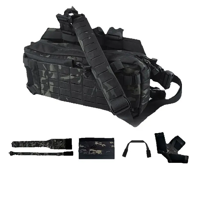 DM 421X Multi functional Shoulder Bag Top Matching Chest Hanging Shoulder Bag Combination