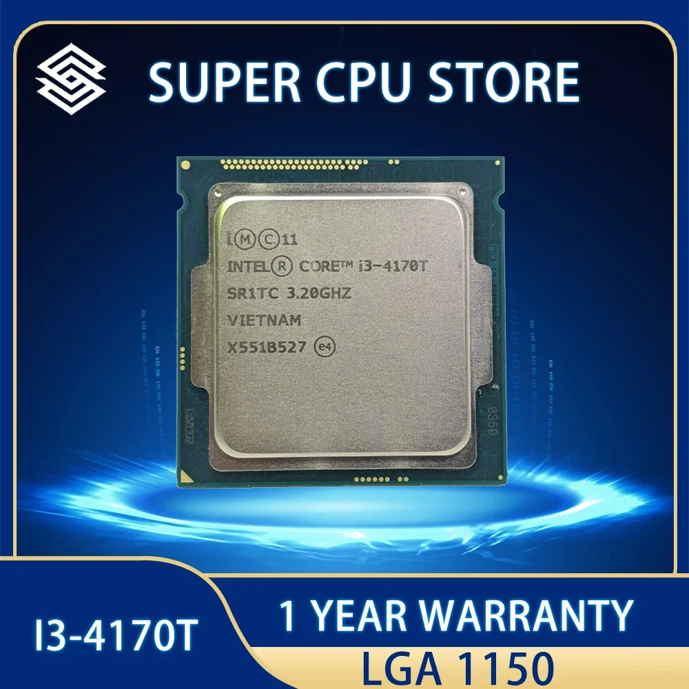 Processore Cpu Intel Core I3 4170T 3M 35W 3.2 Ghz Dual-Core Lga 1150