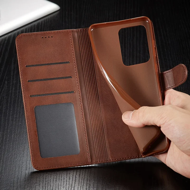 Leather Case for Samsung Galaxy S26 S20 FE S21 Ultra A71 A51 Note 20 10 Plus A70 A50 A20 A52s S9 S8 Plus Wallet Flip Cover