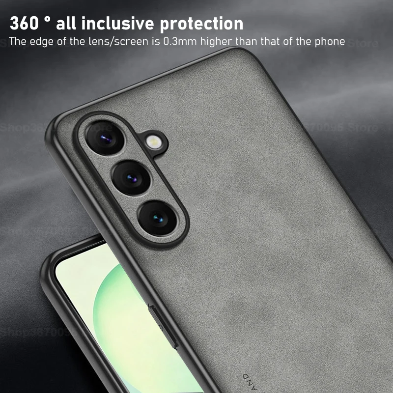 Luxury Sheepskin Leather Protective Case - Business Style Protection