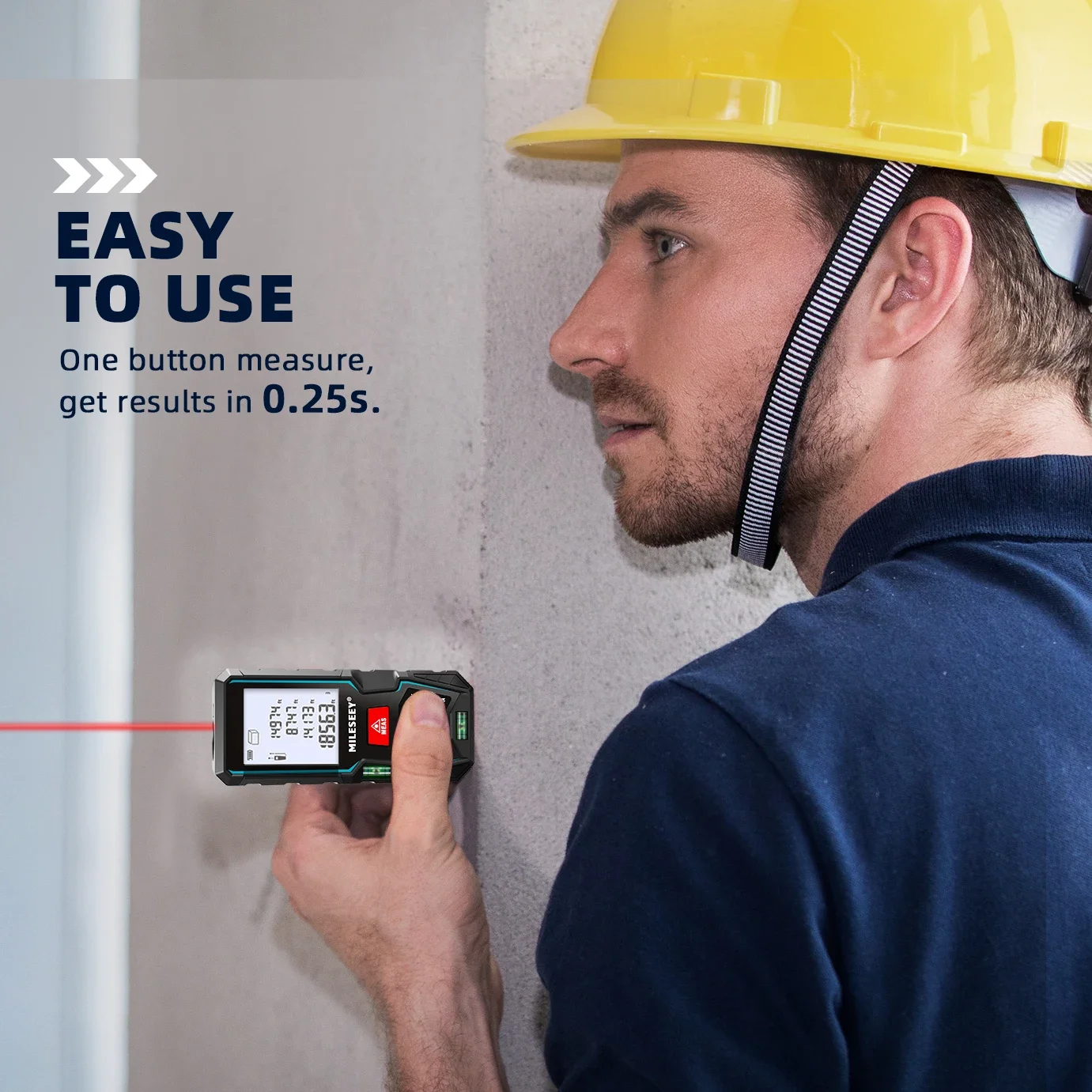 MILESEEY Laser Distance Meter D5T Bluetooth Laser Tape Measure Smart Tape measure with APP can Hand-drawn Plan on APP